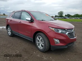 2021 Chevrolet Equinox Premier with VIN 2GNAXNEVXM6135783, listed as a Copart auction lot 58074745 with 45,952 mi miles and Salvage title. Bid and sale history available at DreamBid. Image 4.