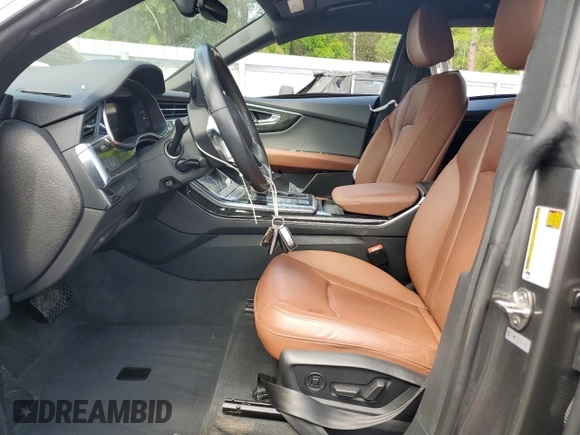 2019 Audi Q8 Premium Plus with VIN WA1BVAF19KD023606, listed as a Copart auction lot 50978295 with 0 mi miles and Non Repairable. Bid and sale history available at carsss.com. Image 7.