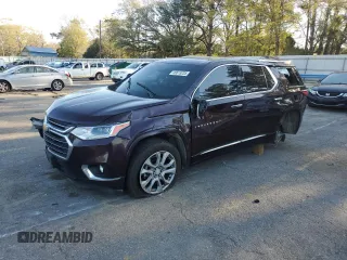 2018 Chevrolet Traverse Premier with VIN 1GNERKKW9JJ277127, listed as a Copart auction lot 49615235 with 142,383 mi miles and Non Repairable. Bid and sale history available at carsss.com. Image 1.