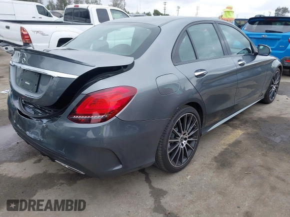2021 Mercedes-Benz C 300 with VIN W1KWF8DBXMR614581, listed as a IAAI auction lot 42206714 with 35,573 mi miles and . Bid and sale history available at DreamBid. Image 4.