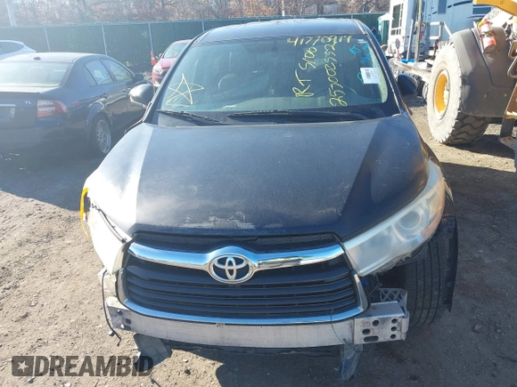 2014 Toyota Highlander LE z VIN 5TDBKRFH4ES034791, wystawiony jako IAAI lot #41770914 z przebiegiem Nie podano mil oraz . Historia ofert i sprzedaży dostępna na DreamBid. Obrazek 10.