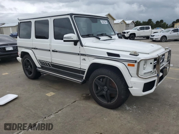 2017 Mercedes-Benz G-Class AMG G 63 with VIN WDCYC7DF4HX275157, listed as a Copart auction lot 74627084 with 0 mi miles and Salvage Title. Bid and sale history available at carsss.com. Image 4.