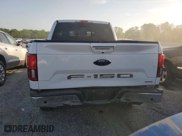 2018 Ford F-150 XL with VIN 1FTEW1EG5JFB38812, listed as a Copart auction lot 52882615 with 137,106 mi miles and Salvage Title. Bid and sale history available at carsss.com. Image 6.