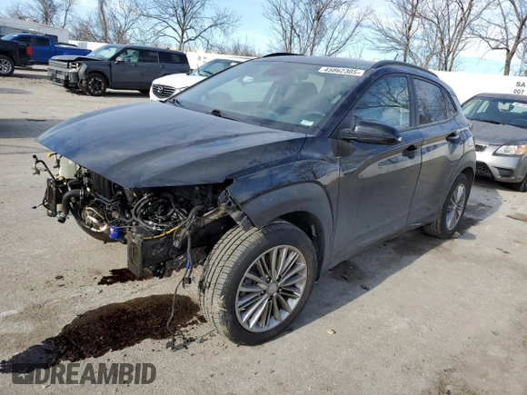 2020 Hyundai Kona SEL with VIN KM8K2CAA3LU563788, listed as a Copart auction lot 45862305 with 60,876 mi miles and Salvage Title. Bid and sale history available at DreamBid. Image 1.