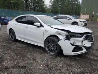 2020 Acura TLX w/A-Spec Pkg with VIN 19UUB3F61LA002834, listed as a Copart auction lot 88505845 with 66,285 mi miles and Salvage Title. Bid and sale history available at carsss.com. Image 4.