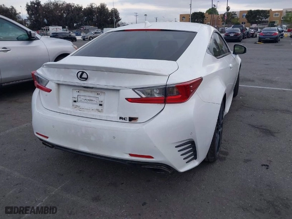 2018 Lexus RC with VIN JTHHZ5BC1J5018037, listed as a IAAI auction lot 41696156 with 122,061 mi miles. Bid and sale history available at carsss.com. Image 4.