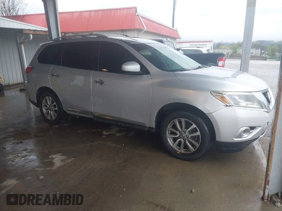 2013 Nissan Pathfinder SV with VIN 5N1AR2MM6DC614912, listed as a IAAI auction lot 41960647 with 148,176 mi miles and . Bid and sale history available at DreamBid. Image 1.