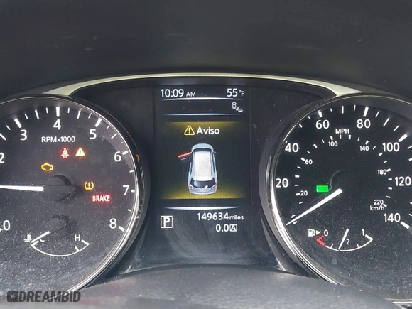 2016 Nissan Rogue SV with VIN KNMAT2MV6GP677388, listed as a IAAI auction lot 41770025 with 149634 miles. Bid and sale history available at carsss.com. Image 7.