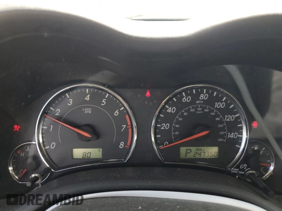 2012 Toyota Corolla L with VIN 5YFBU4EE1CP045693, listed as a Copart auction lot 56059075 with 247,350 mi miles and Clean Title. Bid and sale history available at DreamBid. Image 9.