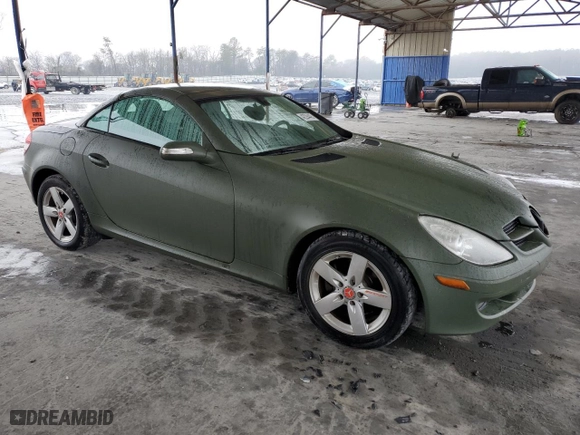 2006 Mercedes-Benz SLK-Class 3.0L with VIN WDBWK54F66F118722, listed as a Copart auction lot 42294405 with 180,229 mi miles and Salvage Title. Bid and sale history available at carsss.com. Image 4.