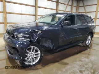 2025 Dodge Durango GT z VIN 1C4RDJDG9SC536553, wystawiony jako Copart lot #59480355 z przebiegiem 3 044 mil mil oraz Czysty tytuł • Clean title. Historia ofert i sprzedaży dostępna na DreamBid. Obrazek 1.