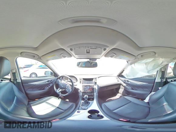 2021 Infiniti Q50 3.0t LUXE with VIN JN1EV7BP4MM704889, listed as a Copart auction lot 52420905 with 43,616 mi miles and Non Repairable. Bid and sale history available at carsss.com. Image 14.