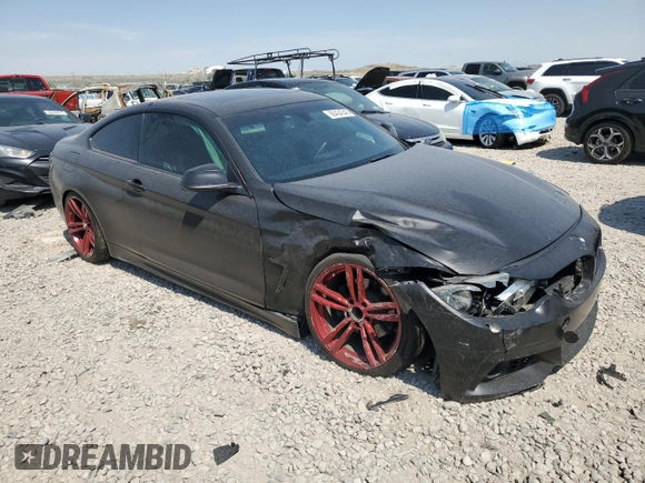 2014 BMW 4 Series 428i with VIN WBA3N7C58EF718718, listed as a Copart auction lot 60434345 with 118,179 mi miles and Salvage title. Bid and sale history available at DreamBid. Image 4.