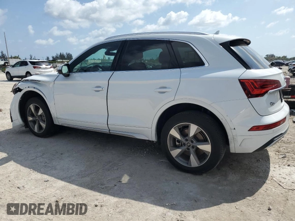 2023 Audi Q5 Premium Plus with VIN WA1BBAFY6P2108346, listed as a Copart auction lot 51733395 with 15,567 mi miles and Salvage title. Bid and sale history available at DreamBid. Image 2.