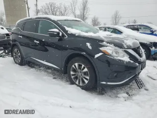 2015 Nissan Murano SV with VIN 5N1AZ2MH9FN278148, listed as a Copart auction lot 87742115 with 56,575 mi miles and Salvage Title. Bid and sale history available at carsss.com. Image 4.