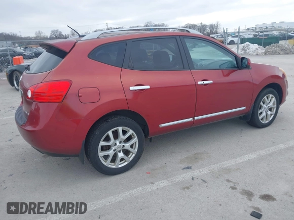 2012 Nissan Rogue SV with VIN JN8AS5MV8CW394256, listed as a IAAI auction lot 41398492 with 169,000 mi miles. Bid and sale history available at carsss.com. Image 4.