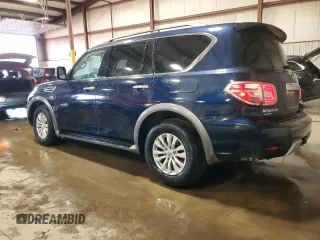 2018 Nissan Armada SV with VIN JN8AY2NC3J9551374, listed as a Copart auction lot 43042155 with 102,472 mi miles and Salvage Title. Bid and sale history available at carsss.com. Image 2.