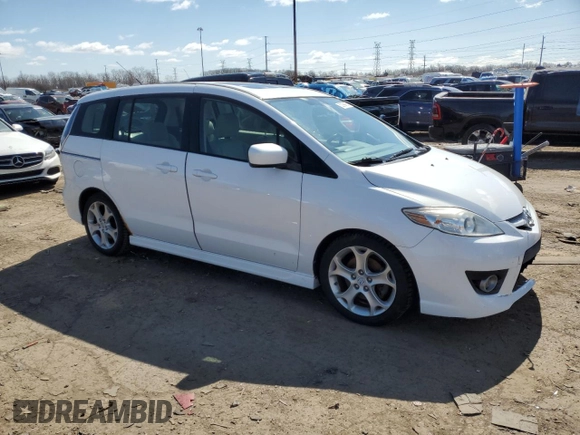 2010 Mazda 5 Sport with VIN JM1CR2W30A0380250, listed as a Copart auction lot 52399455 with 126,653 mi miles and Clean Title. Bid and sale history available at DreamBid. Image 4.