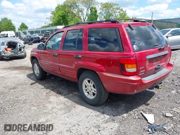 2004 Jeep Grand Cherokee Laredo z VIN 1J8GW48S24C400424, wystawiony jako IAAI lot #42215397 z przebiegiem 122 246 mil mil oraz . Historia ofert i sprzedaży dostępna na DreamBid. Obrazek 3.