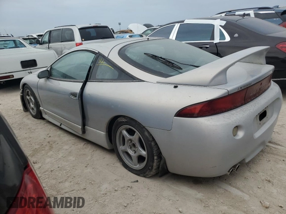 1998 Mitsubishi Eclipse GS-T with VIN 4A3AK54F1WE048951, listed as a Copart auction lot 76636714 with 162,725 mi miles and Salvage Title. Bid and sale history available at carsss.com. Image 2.