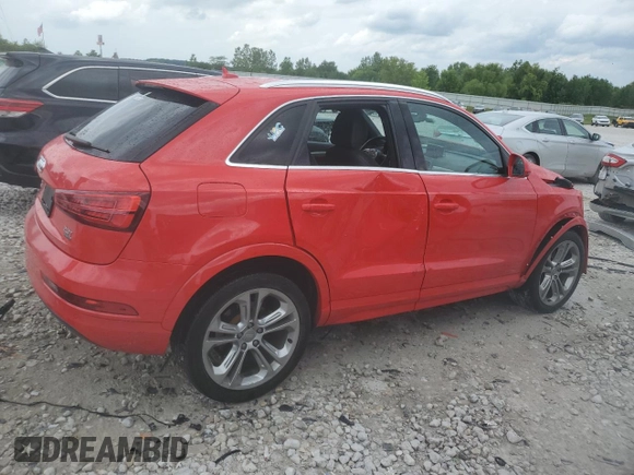 2017 Audi Q3 Premium Plus with VIN WA1JCCFS7HR006062, listed as a Copart auction lot 61395335 with 48,346 mi miles and Clean title. Bid and sale history available at DreamBid. Image 3.