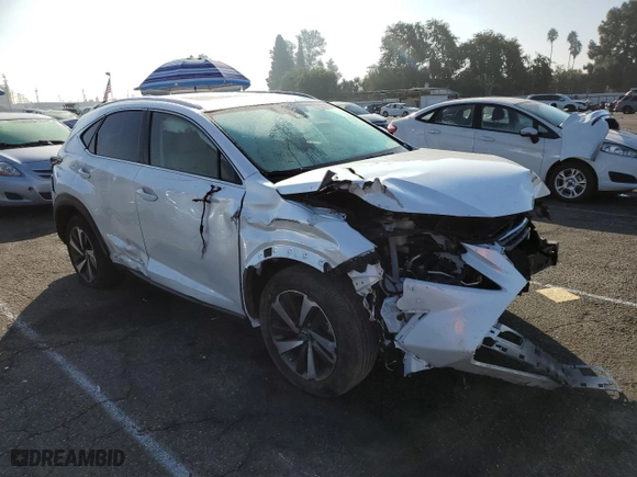 2020 Lexus NX with VIN JTJGARBZ5L2178195, listed as a Copart auction lot 75124294 with 23,202 mi miles and Salvage Title. Bid and sale history available at carsss.com. Image 4.
