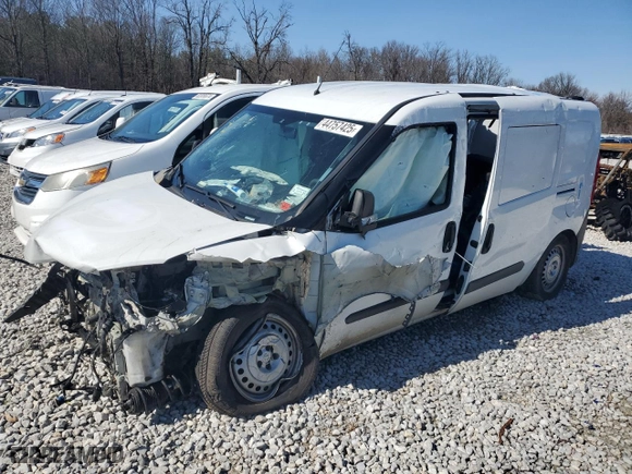 2018 Ram ProMaster City Cargo Van Tradesman with VIN ZFBERFAB1J6L78859, listed as a Copart auction lot 44757425 with 0 mi miles and Salvage Title. Bid and sale history available at carsss.com. Image 1.