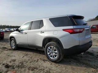 2021 Chevrolet Traverse LS with VIN 1GNEVFKW3MJ104372, listed as a Copart auction lot 49183435 with 51,853 mi miles and Salvage Title. Bid and sale history available at carsss.com. Image 2.