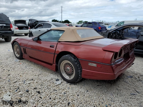 1987 Chevrolet Corvette with VIN 1G1YY3187H5104641, listed as a Copart auction lot 69618503 with 72,045 mi miles and Salvage Title. Bid and sale history available at carsss.com. Image 2.