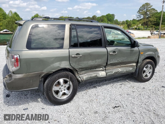 2007 Honda Pilot EX-L with VIN 5FNYF28567B038017, listed as a Copart auction lot 54233425 with 186,712 mi miles and Salvage title. Bid and sale history available at DreamBid. Image 3.