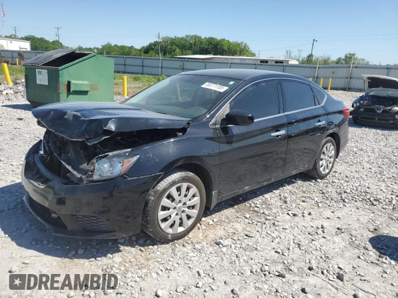 2019 Nissan Sentra S with VIN 3N1AB7AP4KY274574, listed as a Copart auction lot 53271155 with 115,326 mi miles and Salvage Title. Bid and sale history available at DreamBid. Image 1.