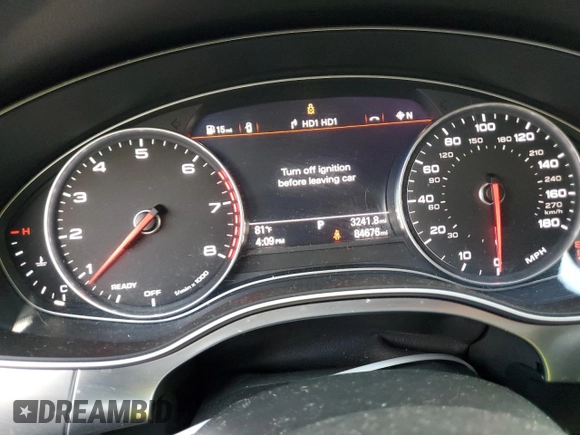 2017 Audi A7 Premium Plus with VIN WAUW2AFC4HN012420, listed as a Copart auction lot 74303173 with 84,676 mi miles. Bid and sale history available at carsss.com. Image 9.