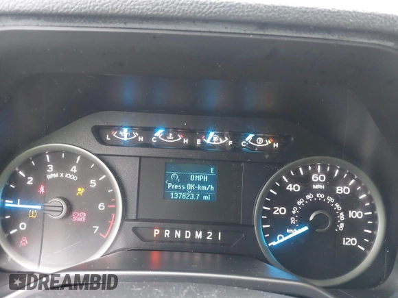 2015 Ford F-150 XL with VIN 1FTEW1CG6FFA58977, listed as a IAAI auction lot 41986637 with 137,823 mi miles. Bid and sale history available at carsss.com. Image 7.