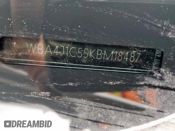 2019 BMW 4 Series 430i with VIN WBA4J1C55KBM18487, listed as a Copart auction lot 51509695 with 77,252 mi miles and Salvage Title. Bid and sale history available at carsss.com. Image 14.