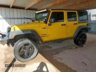 2015 Jeep Wrangler Unlimited Sport with VIN 1C4BJWDG1FL566224, listed as a Copart auction lot 64113195 with 127,445 mi miles and Clean title. Bid and sale history available at DreamBid. Image 1.