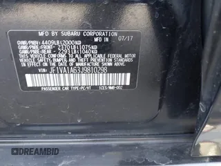 2018 Subaru WRX with VIN JF1VA1A63J9810298, listed as a IAAI auction lot 41397402 with 83,116 mi miles. Bid and sale history available at carsss.com. Image 9.