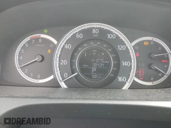 2015 Honda Accord LX with VIN 1HGCR2F3XFA120666, listed as a Copart auction lot 53250535 with 141,075 mi miles and Salvage Title. Bid and sale history available at DreamBid. Image 9.