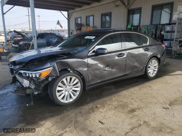 2015 Acura RLX Advance Pkg with VIN JH4KC1F97FC000997, listed as a Copart auction lot 75295404 with 67,403 mi miles and Salvage Title. Bid and sale history available at carsss.com. Image 1.