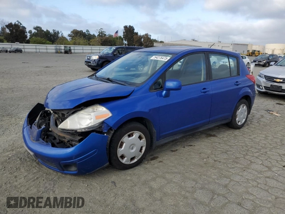 2009 Nissan Versa S with VIN 3N1BC13E19L414565, listed as a Copart auction lot 54275475 with 105,257 mi miles and Salvage Title. Bid and sale history available at DreamBid. Image 1.