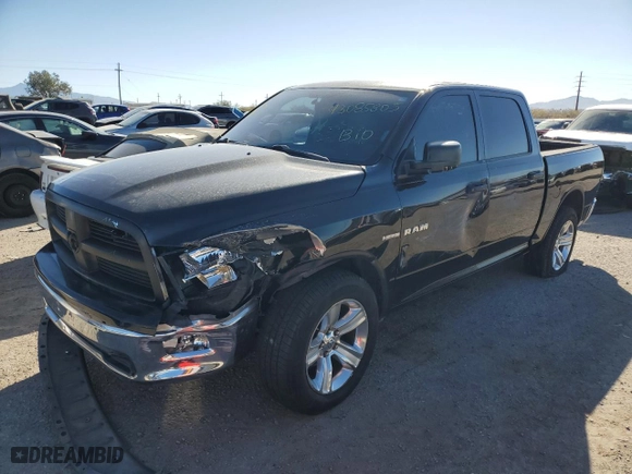2009 Dodge Ram 1500 SLT with VIN 1D3HB13T49S811639, listed as a Copart auction lot 43085805 with 135,191 mi miles and Salvage Title. Bid and sale history available at carsss.com. Image 1.