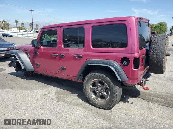 2021 Jeep Wrangler Unlimited Rubicon с VIN 1C4JJXFG2MW854005, выставлен на аукционе Copart как лот 52245075 с пробегом 41 093 миль миль и Списание • Salvage title. История ставок и продаж доступна на DreamBid. Изображение 2.