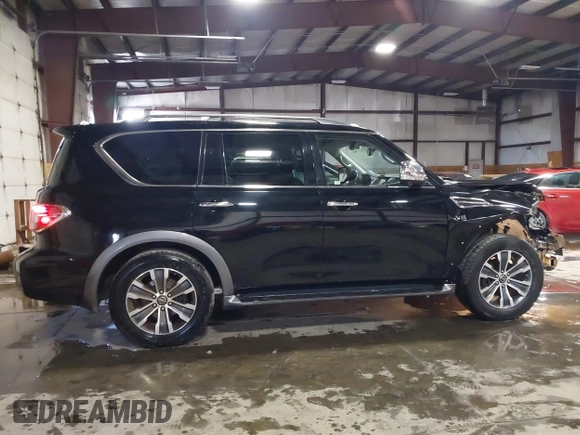 2020 Nissan Armada SL with VIN JN8AY2NC1L9615589, listed as a IAAI auction lot 41707641 with 95,887 mi miles. Bid and sale history available at carsss.com. Image 14.
