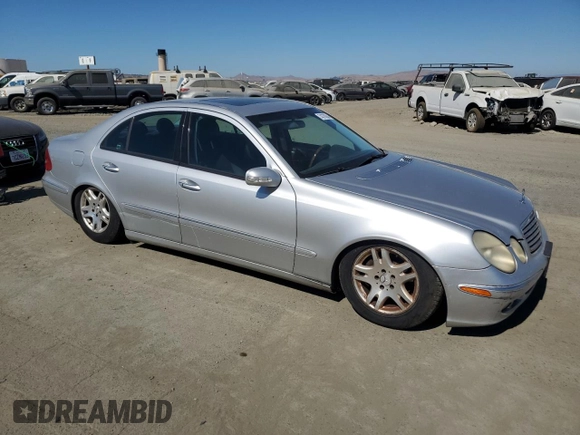 2003 Mercedes-Benz E-Class 3.2L with VIN WDBUF65JX3A096821, listed as a Copart auction lot 74378684 with 157,088 mi miles and Clean Title. Bid and sale history available at carsss.com. Image 4.