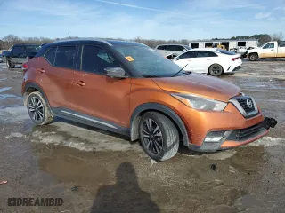 2018 Nissan Kicks SR with VIN 3N1CP5CUXJL538118, listed as a Copart auction lot 46094225 with 82,370 mi miles and Salvage Title. Bid and sale history available at carsss.com. Image 4.