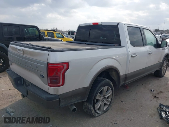 2017 Ford F-150 XL with VIN 1FTEW1EG0HFB70948, listed as a IAAI auction lot 41753174 with 217,677 mi miles. Bid and sale history available at carsss.com. Image 4.