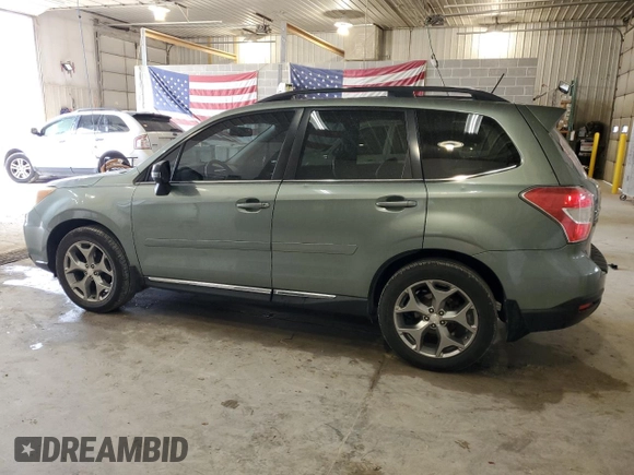 2015 Subaru Forester Touring with VIN JF2SJAUCXFH510044, listed as a Copart auction lot 59414925 with 180,433 mi miles and Salvage title. Bid and sale history available at DreamBid. Image 2.