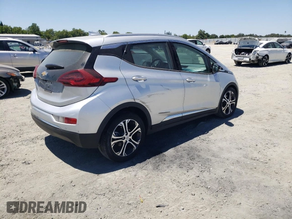 2021 Chevrolet Bolt EV Premier with VIN 1G1FZ6S07M4103987, listed as a Copart auction lot 61461585 with 7,218 mi miles and Salvage title. Bid and sale history available at DreamBid. Image 3.