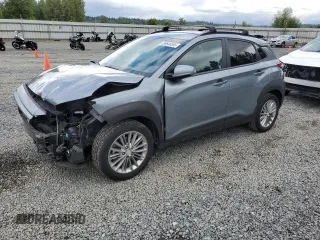 2021 Hyundai Kona SEL z VIN KM8K2CAA9MU605155, wystawiony jako Copart lot #56646585 z przebiegiem 22 538 mil mil oraz Szkoda całkowita • Salvage title. Historia ofert i sprzedaży dostępna na DreamBid. Obrazek 1.