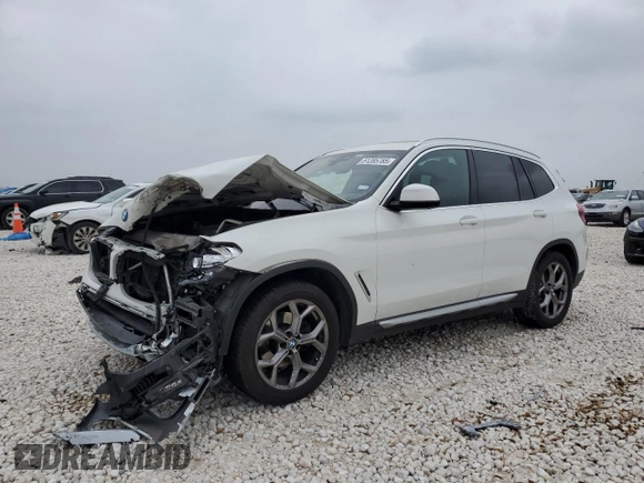 2021 BMW X3 sDrive30i z VIN 5UXTY3C05M9E06782, wystawiony jako Copart lot #51285785 z przebiegiem 38 357 mil mil oraz Szkoda całkowita • Salvage title. Historia ofert i sprzedaży dostępna na DreamBid. Obrazek 1.