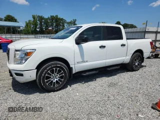 2022 Nissan Titan S with VIN 1N6AA1EC1NN107530, listed as a Copart auction lot 64190975 with 44,873 mi miles and Salvage title. Bid and sale history available at DreamBid. Image 1.
